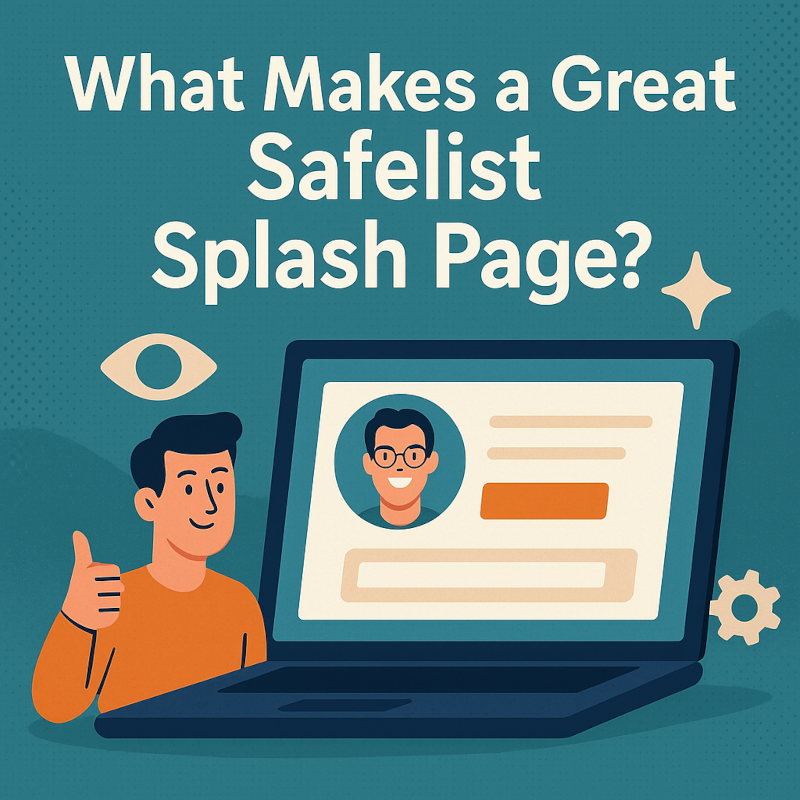Designing Safelist Splash Pages That Stand Out and Convert