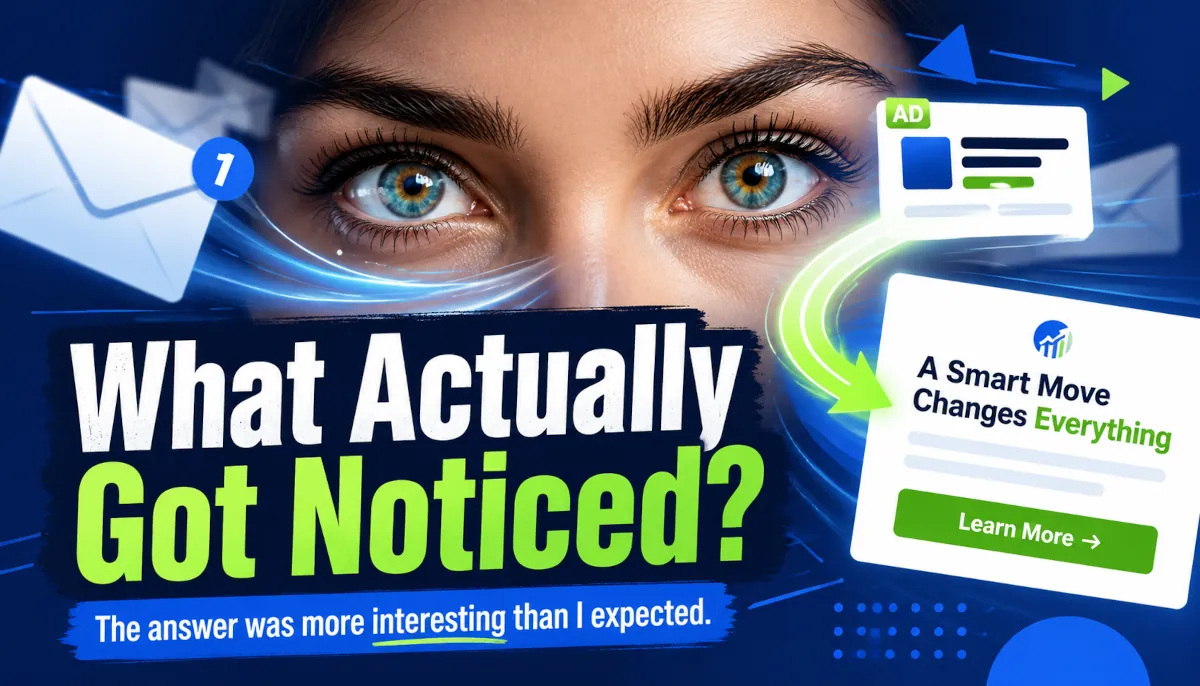 What Made People Notice My Ad? The Eyes Barely Won.